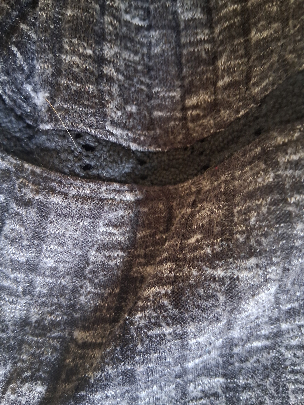 Rabbit Rabbit Rabbit Designs Gray Ribbed Cowl Neck Tunic Dress Size 8 - Picture 5 of 6